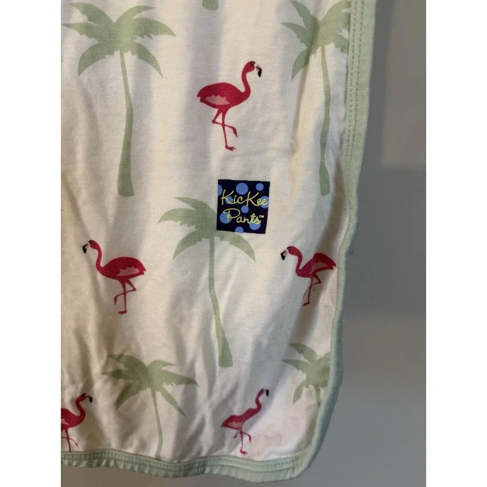 KICKEE‎ PANTS Flamingo Bamboo Baby Blanket 30x40